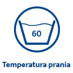 Kołdre całoroczną można prać w temperaturze 60 stopni